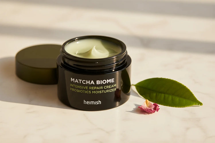 Heimish editorial – Matcha Biome közelkép