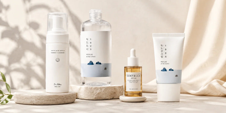 Kezdő koreai bőrápolási rutin – Dr. Althea, Round Lab és SKIN1004 termékek