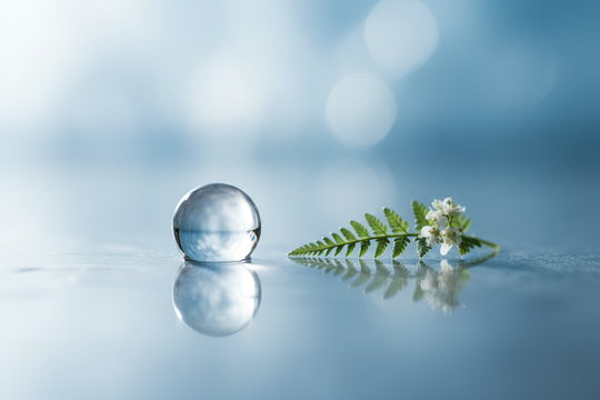 EcoBe Hyaluronic Acid Boosting Ampoule hidratáló bőrápolási kompozícióban